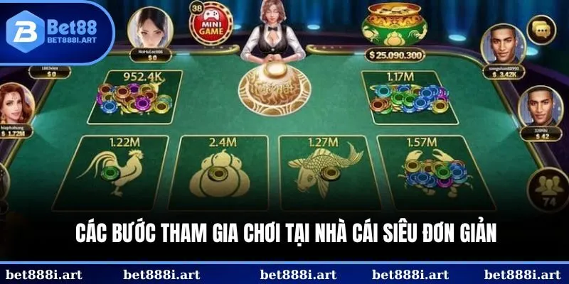 Các bước tham gia chơi tại nhà cái siêu đơn giản
