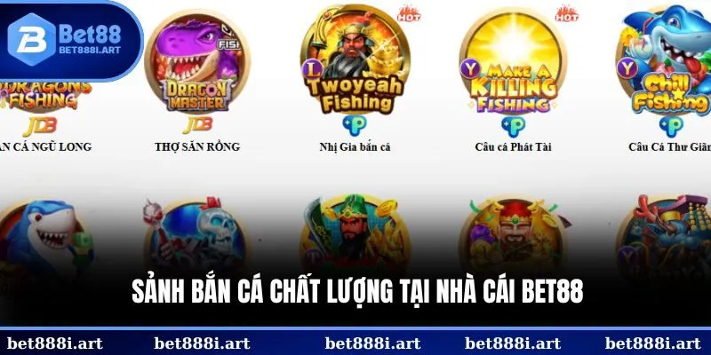 Giới thiệu BET88 game Bắn cá hấp dẫn với tỷ lệ thưởng cao